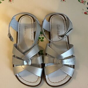 New Kids Salt Water Original Silver Sandals